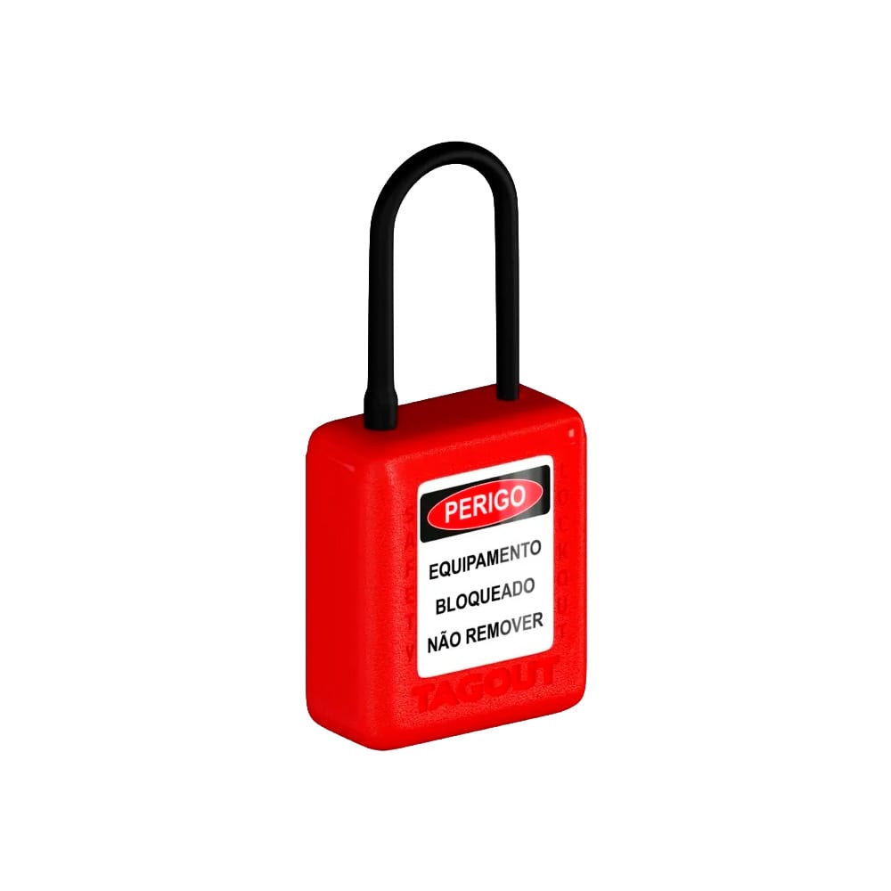Cadeado de Bloqueio Haste Plástica 4,5 mm 1 1/2”