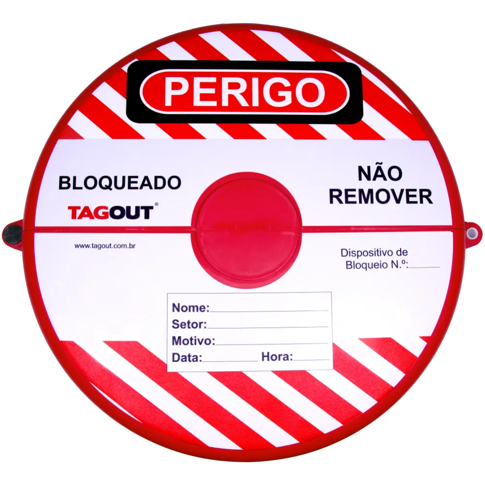 Bloqueio de Válvula Registro, Válvula Gaveta e Válvula Globo