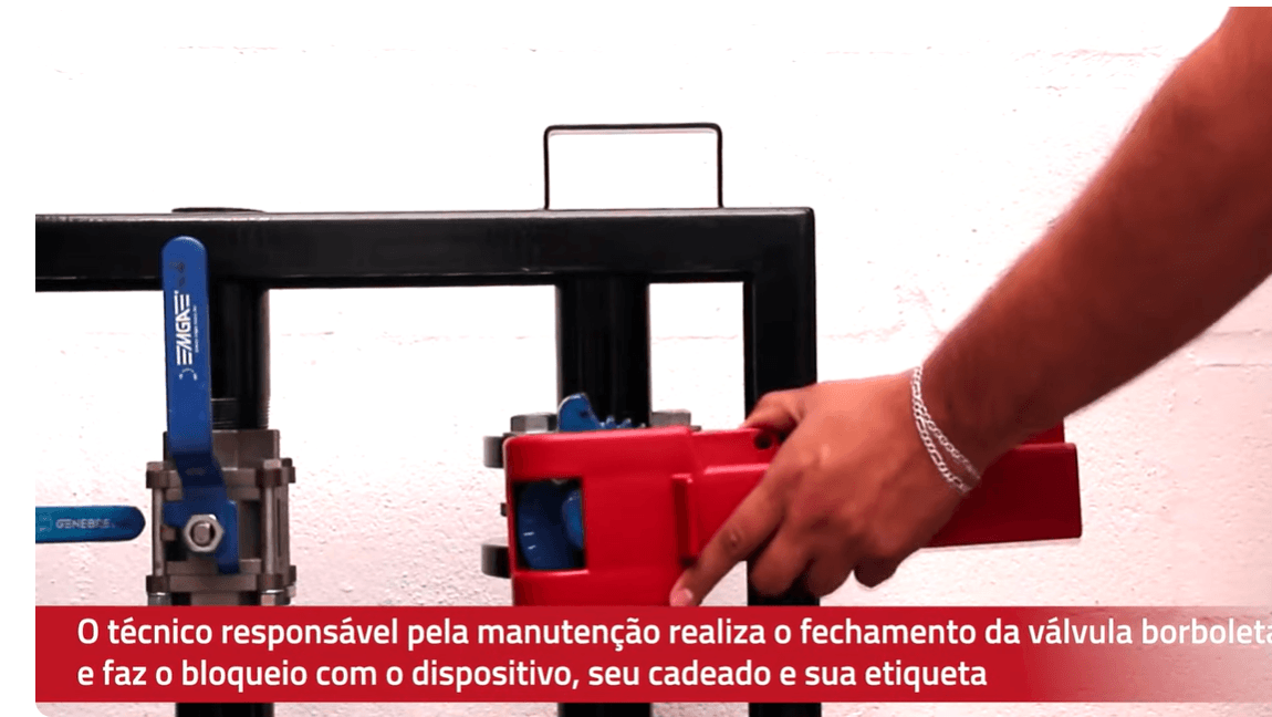 Bloqueio de Válvula Borboleta