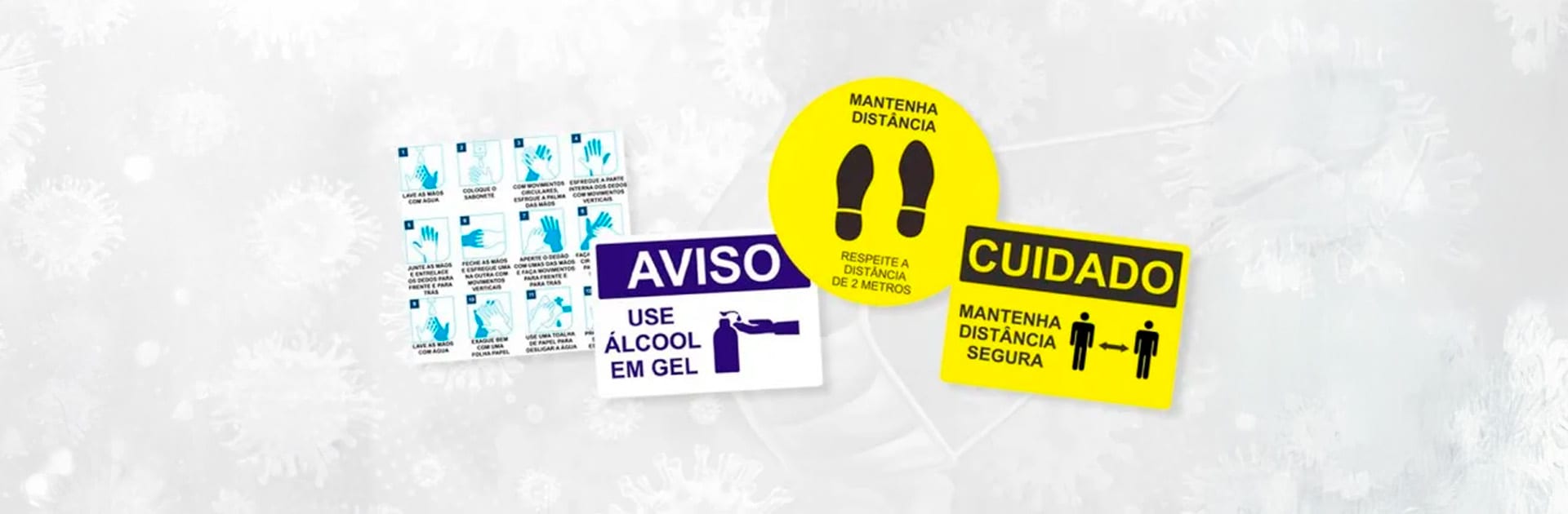 Retorno ao trabalho: placas de sinalização como prevenção da COVID-19